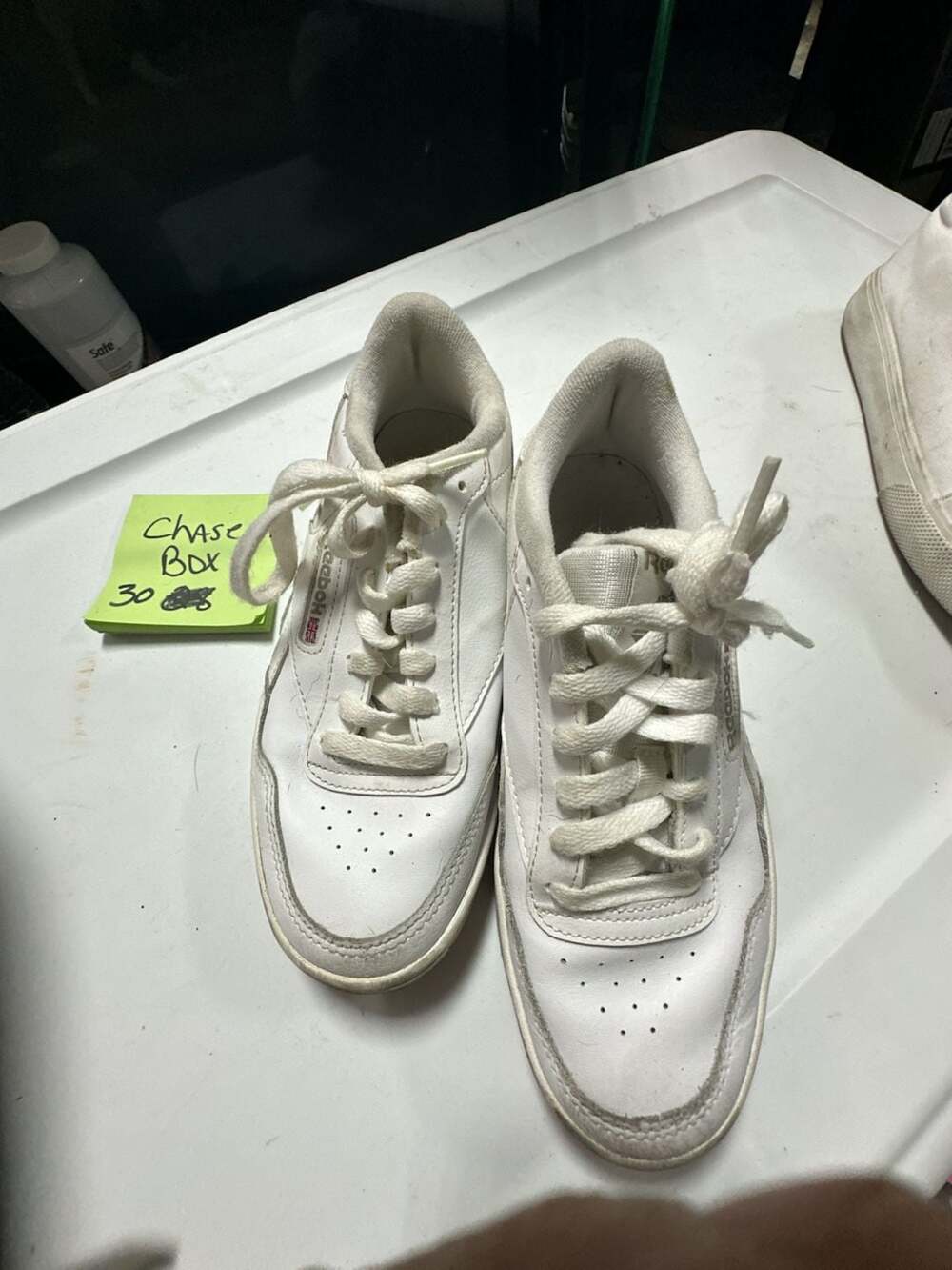 Reebok Club MEMT White Leather Sneakers Men's Size 5.5